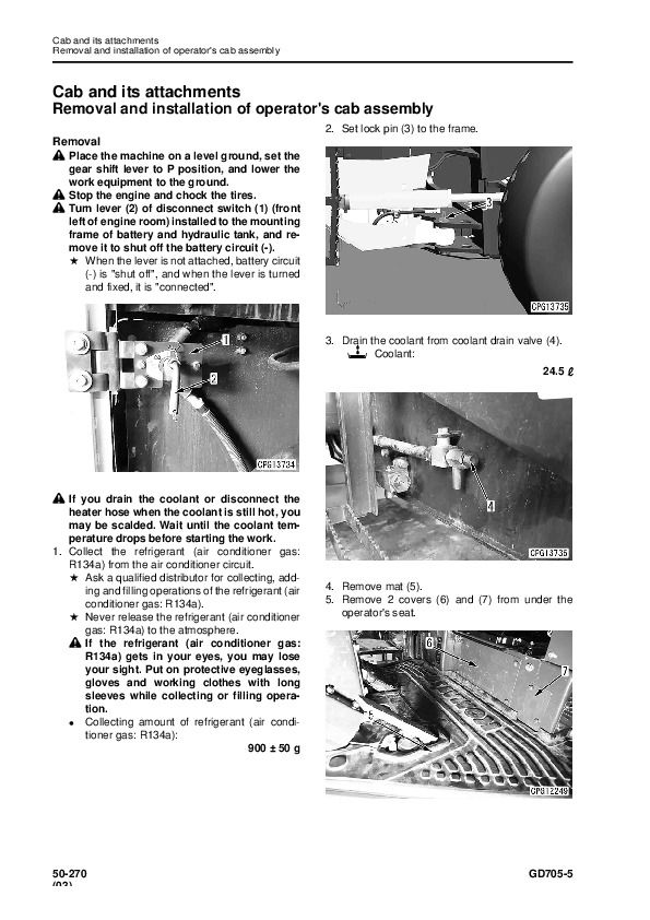 Komatsu Motor Graders GD705, GD705A Workshop Service Repair Manuals ...